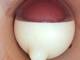 The camera in stirrup-cup pussy records a huge count out of sperm into the condom asian inviting elated boys sex videos