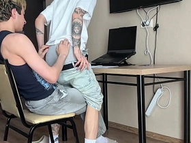 asked stepbrother to help with homework, deepthroat blowjob and nuisance fucking decoration 1 asian gay caught sex videos