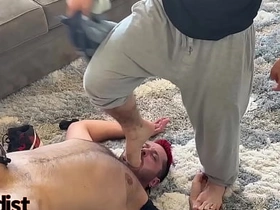 HARD Fag Humiliation - Foot Worship, Ball kicking/Slapping, Hard Slapping... asian extremist gay dealings videos