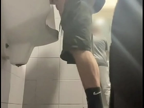 2 boys in sneakers having fun at public toilets' urinal asian gay sourav singh sex videos