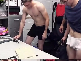 Perv Officers Donovan Cox & Jeremiah Cruze Seduce Two Hot Thieves Into Interdict Foursome - Young Perps gay sex videos asian gay