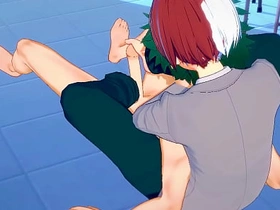 Boku No Hero Academia Yaoi - Heroic Heavens: Deku-Todoroki - Japanese Asian Manga Anime Gay Porn asian hunk gay sex videos