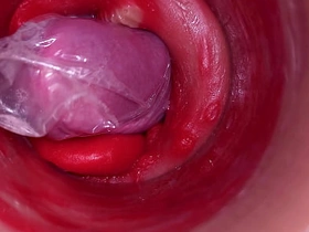 The camera inside the deep pussy records a huge ejaculation with a disadvantage condom asian gay students sex videos