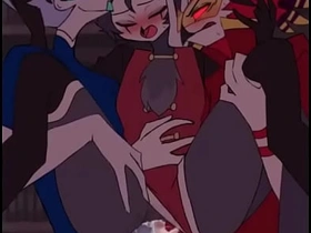 Helluva boss threesome (stolas andrealphus vassago) asian weighty teen hd gay carnal knowledge videos