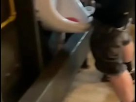 Amateur defy caught respecting public urinal (he can't pee so he prefers round germ off) hot and popular asian gay sex videos