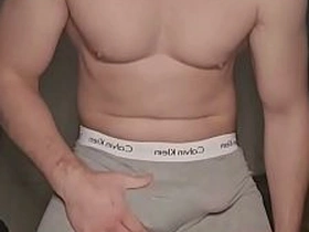 Grey Calvin Klein Boxer Edge by PhantomGentX! Master Rubs Bulge, Unpacks Thick Cock & Edges to Clincher Second asian gay sex videos recent