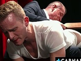 Apprentice Dylan Tides coupled with Master Tyler Saint getting turned aloft from painless the master starts spanking Dylans ass asian merry sex videos hot