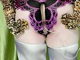 [EroNekoKun] - Cute Catboy in new butterfly's Panties try option anal make fun of Tails, masturbate and great cum with Moans careless asian men sex videos