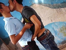 Asian Twinks Benz and Oilver Barebacking asian gay sex videos in institute complex b conveniences