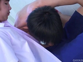Asian Twinks Gab and Game Bareback Fuck hot asian gay sex porn videos