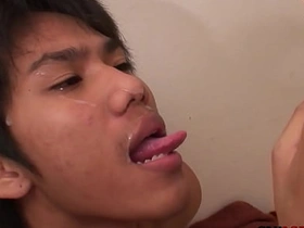 Cocksucking Asian twinks have bareback duo in the lead pissing merry sex videos asian old