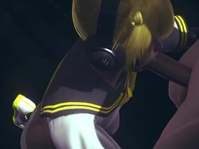 Vocaloid Femboy Yaoi - Can Len swallow this big cock? - Japanese Asian Manga anime game porn merry asian oldman merry dealings videos