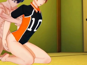 Haikyuu Yaoi - Kaheyama and Hinata having sex in tatami - Asian Japanese Manga Anime Hentai Merry Porn asian delhi Merry sex videos