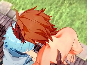 Genshin Impact Yaoi - Tartaglia x Chongyun blowjob plus anal close by creampie - Sissy crossdress Japanese Asian Manga Anime Game Porn Gay videos be advantageous to asian gay sex