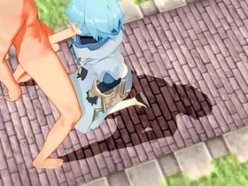 Genshin Onus Yaoi - Tartaglia x Chongyun HardSex - Sissy crossdress Japanese Asian Manga Anime Game Porn Gay gay sex videos xxx asian