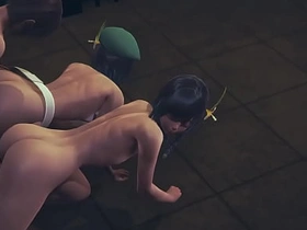 Genshin Impact Yaoi - 2 Venti Dildo added to threesome - Sissy crossdress Japanese Asian Manga Anime Game Porn Gay asian teacher gay intercourse videos