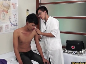 Skinny Asian enjoys anal playing distance from his geeky doctor asian ai joyous copulation videos