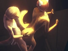 Floccus Yaoi - Fox gives boy a handjob then fucks him against the wall in an alley - Anime Manga Asian Japanese Game Porn Gay sex videos hot gay asian